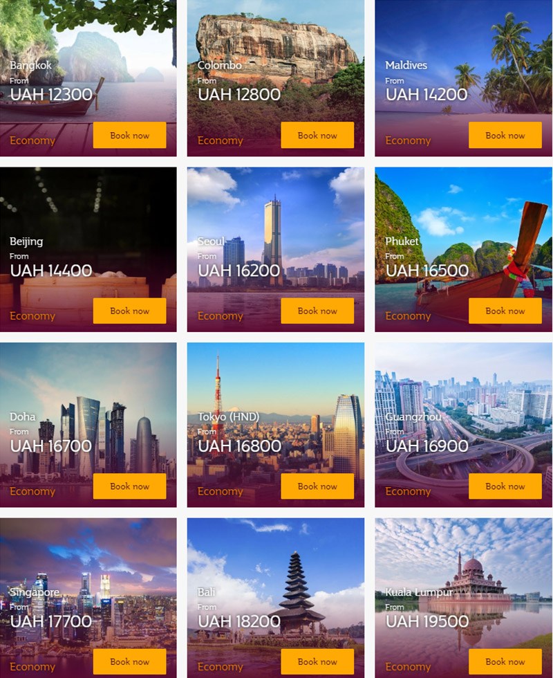 Із Києва в Бангкок від 419€ в обидва боки